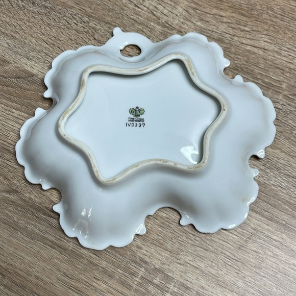 Vintage 50s GC Japan Hand Painted Floral Decorative Dish Gold Accents Fine China - Picture 4 of 8